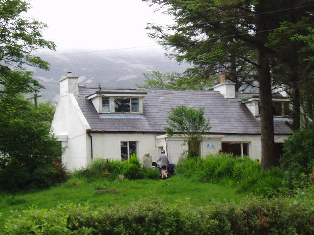 Ierland2005 043 - Dunlewy, het hostel en een mistige Mount Errogal