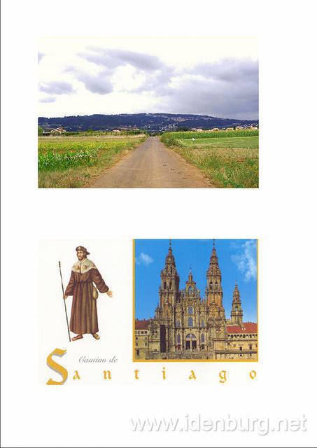 Santiago de Compostela in het zicht