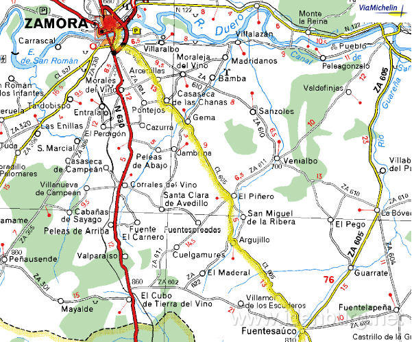 Maandag 21 april 2003
Salamanca-Zamora deel 2
75 km. - 700m ^