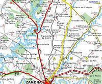 Dinsdag 22 april 2003
Zamora-Quiruelas deel 1
83 km. 400m ^