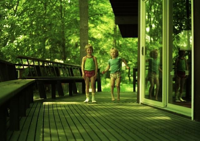 Reint en Sanne op het dek / Reint and Sanne on the deck