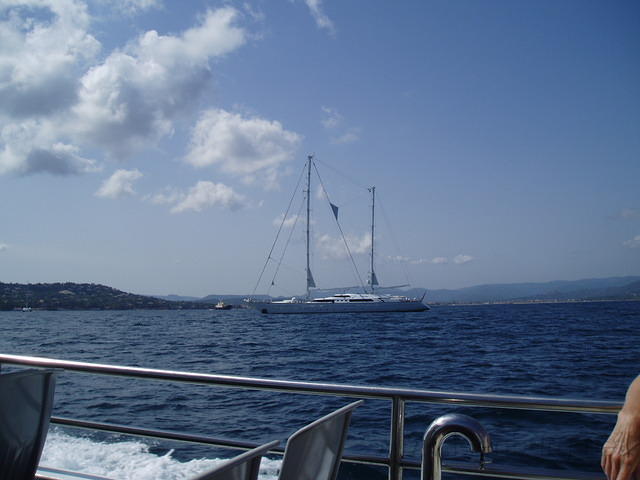 In de boot naar St. Tropez - De aankomst
