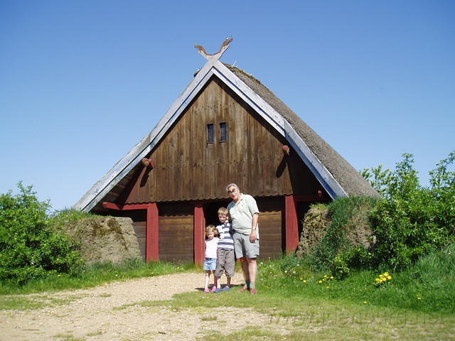 Bork Havn, even voor Joke poseren in Vikinghavn