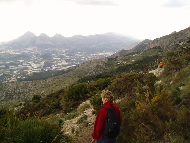 De zuidkant, richting Callosa.