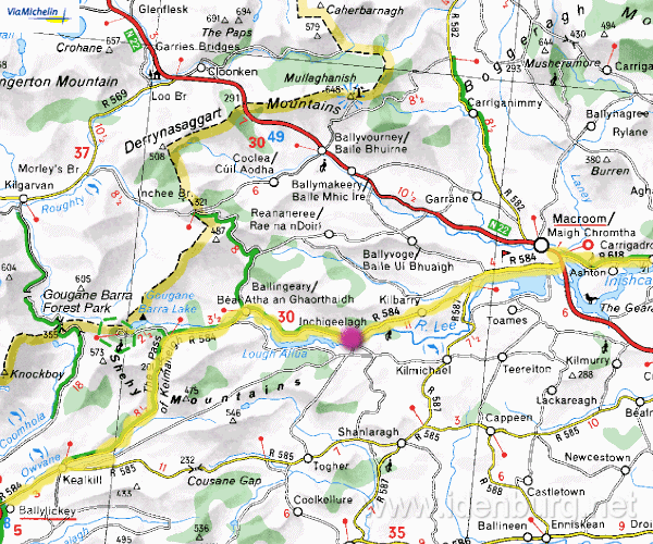 Zondag 26 juni,
Rossdohan-Inchigeelagh
94 km,
half bewolkt