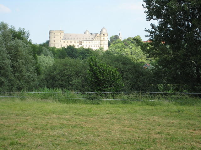 Wewelerburg, het slot vanuit de verte
