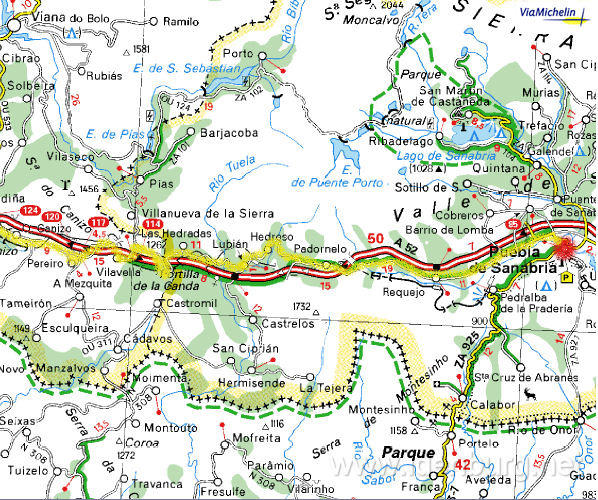 Donderdag 24 april 2003
Puebla de Sanabria-Vendas da Barreira deel 1
74 km. - 1300m ^