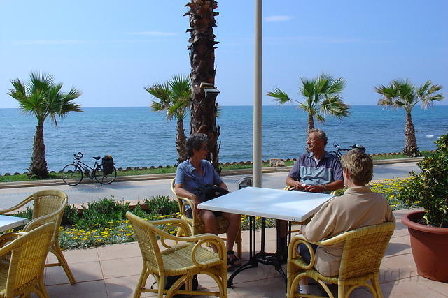 Spanje2004 110
Sitges, klaar om naar het vliegveld af te reizen.
