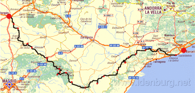 Spanje Mei 2004
Fietsen van Burgos naar Barcelona(Sitges)