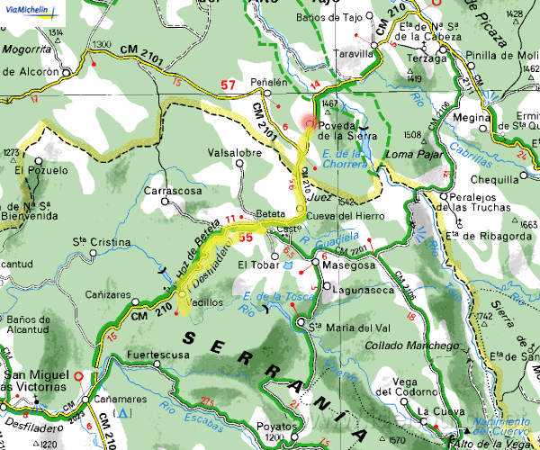 Zondag 16 mei 2004
Poveda-Beteta-Vadillos-Beteta
40 km
mooi weer
