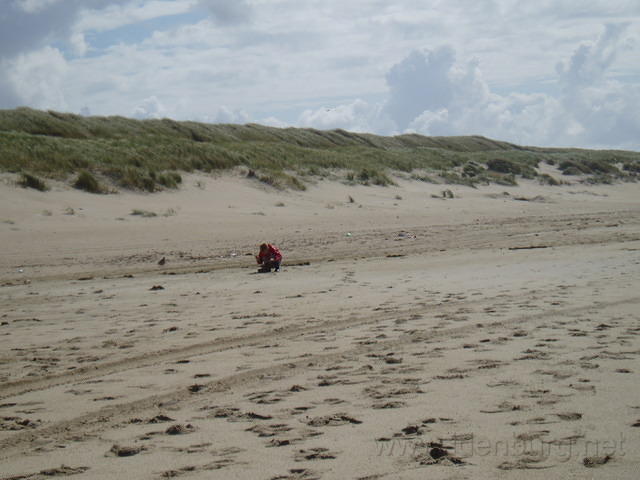 Jesper aan het jutten