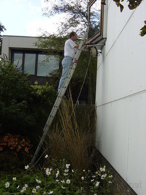 Terwijl papa hoog moed houdt