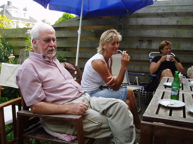 Gezellig in de tuin