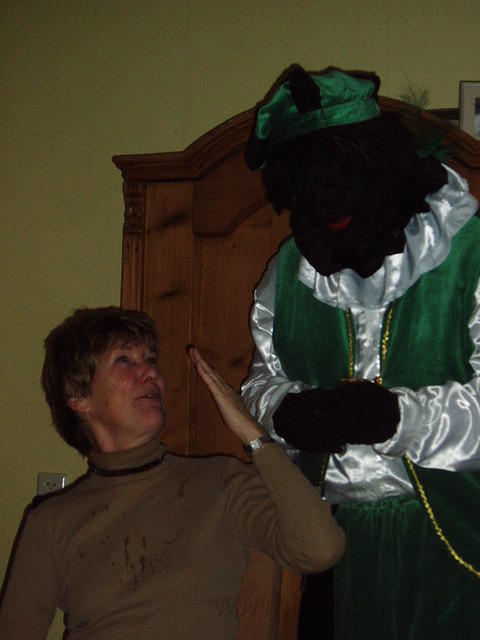 Aan de telefoon met Sint (hij Spuugde een beetje)