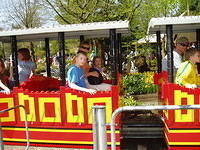 Legoland, een ritje in de trein