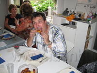 Chris aan tafel