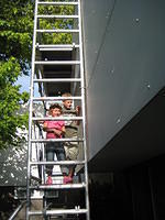 Jesper en Demi op de steiger