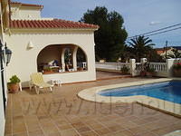 Moraira, het huis, het terras