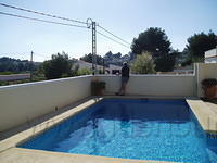 Moraira, het zwembad, in afwachting van Chris en Ineke.