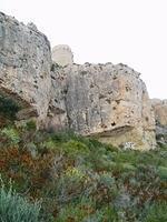 El Cap d'Or vanaf de onderkan, met grafitti.