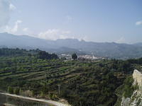Guadalest, uitzicht richting Benimantell.