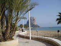 Calpe, een afterlunch wandeling langs de boulevard.