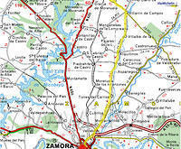 Dinsdag 22 april 2003
Zamora-Quiruelas deel 1
83 km. 400m ^