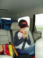 Jesper op weg naar Texel