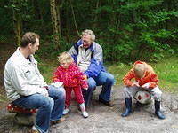 Vermoeiende wandeling Opa?